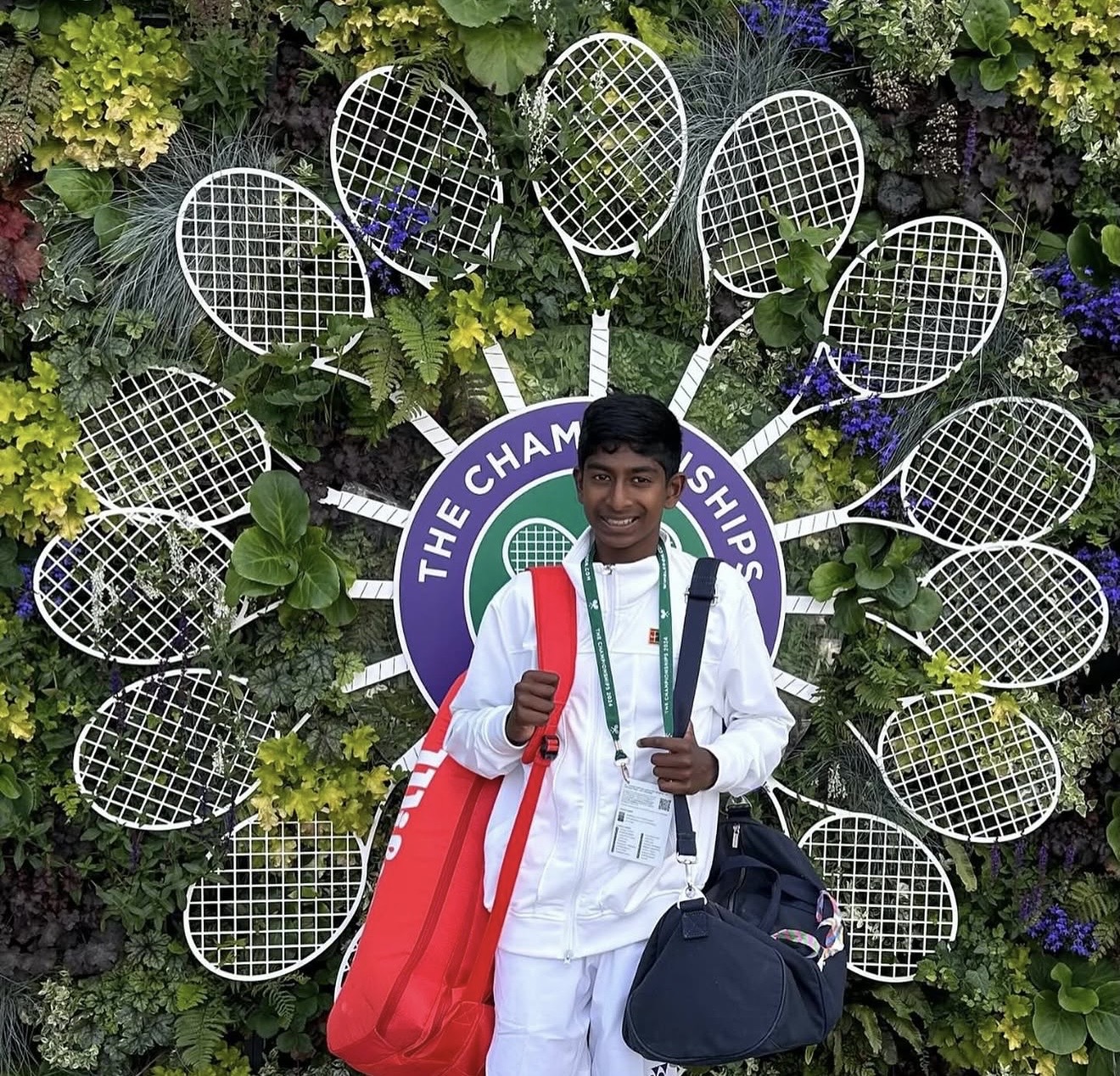 Aran Selvaraasan, Junior Wimbledon tennis player